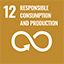 SDGs icon 12: RESPONSIBLE CONSUMPTION AND PRODUCTION