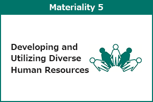 Materiality 5 Developing and Utilizing Diverse Human Resources