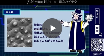 ハスの葉っぱが水をはじくのは、なぜ？