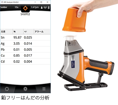 鉛フリーはんだの分析