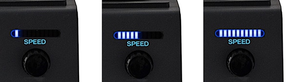 11. Forty Rotation Speeds Can Be Set