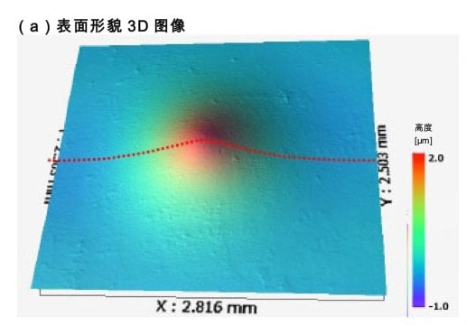 (a)表面形状3D画像