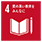SDGs icon 4: QUALITY EDUCATION