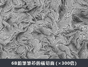 6B鉛筆筆芯的橫切面