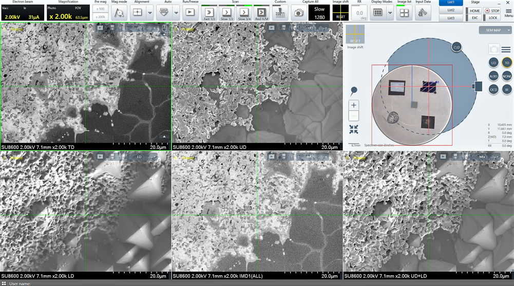 Ultrahigh-Resolution Scanning Electron Microscope SU8600 : Hitachi 