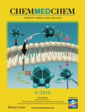 Fig. 1 The back cover of a recent issue of ChemMedChem, featuring cover art designed by Assistant Professor Mieko Tsuji.