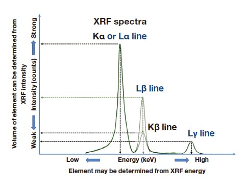 Fig. 18 Conceptual diagram illustrating typical X-ray fluorescence spectra.