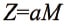 Z=aM