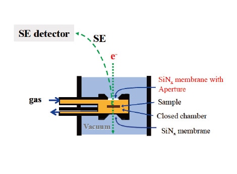 Fig. 4 Schematic of in-situ semi-open cell system