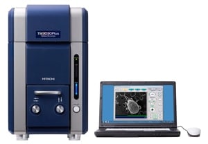 The Hitachi TM3030Plus tabletop microscope