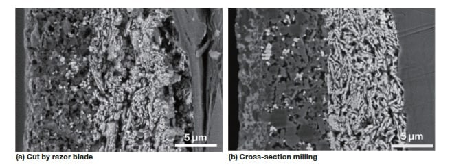 Fig. 2 Cross-section SEM image of thermal paper