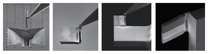 Fig. 5　Illustration of orientation control of thin-film samples via rotational-axis microsampling