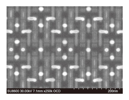 Fig. 5 Observation of lower-layer interconnects of 5 nm process SRAM.