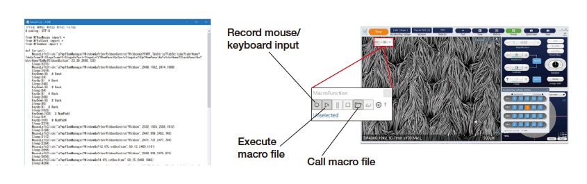 Fig. 3 The TM4000PlusIII’s capabilities to assist users in automating observation workflows.