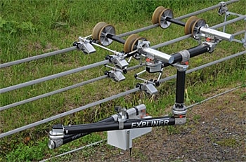 超高圧架空送電線点検ロボット「Expliner」