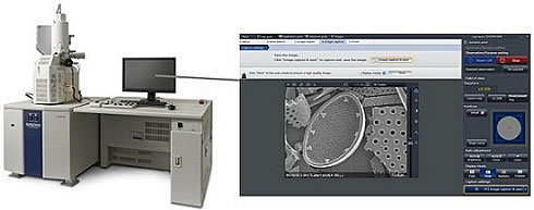 ショットキー電界放出形走査電子顕微鏡「SU5000」/「EM Wizard」画面イメージ