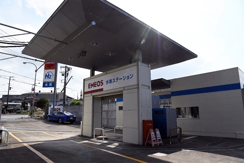＜写真2＞「グリーン水素」を提供するENEOS横浜旭水素ステーション
