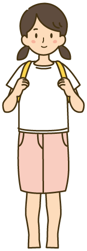 女（おんな）の子（こ）のイラスト