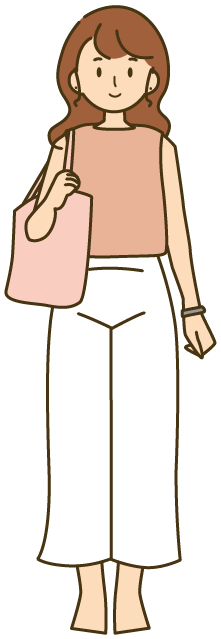 大人（おとな）の女性（じょせい）のイラスト