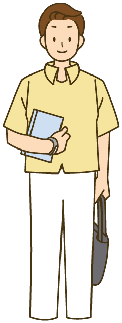 大人（おとな）の男性（だんせい）のイラスト