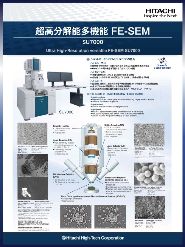 【SEM】超高分解能多機能FE-SEM SU7000