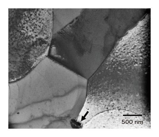 図7 αCu の透過電⼦顕微鏡像