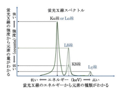 図18 蛍光X線スペクトルの模式図