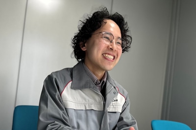 笑顔のMさんの写真