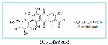 カルミン酸構造式