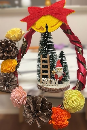 サンタクロースもクリスマスをお祝い