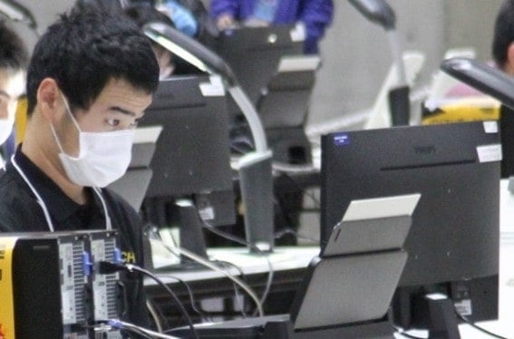 「パソコンデータ入力」種目の黒澤選手